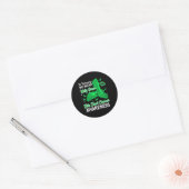 Sticker Rond Février Nous Portons Kelly Green Bile Duct Cancer  (Enveloppe)