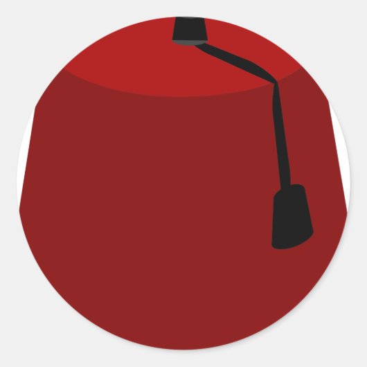 Sticker Rond Fez-Casquette (Devant)