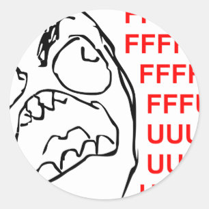 STICKER ROND FFFUUUUU