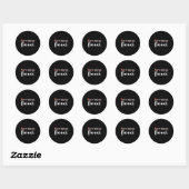 Sticker Rond Fiance Fiancee Engaged Couples Matching Christmas (Feuille)
