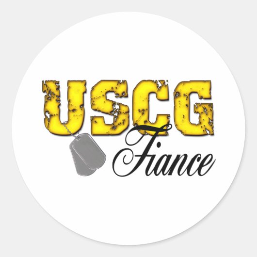 Sticker Rond fiance uscg99 (Devant)
