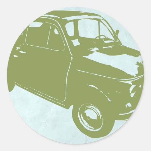 Sticker Rond Fiat 500 (Devant)