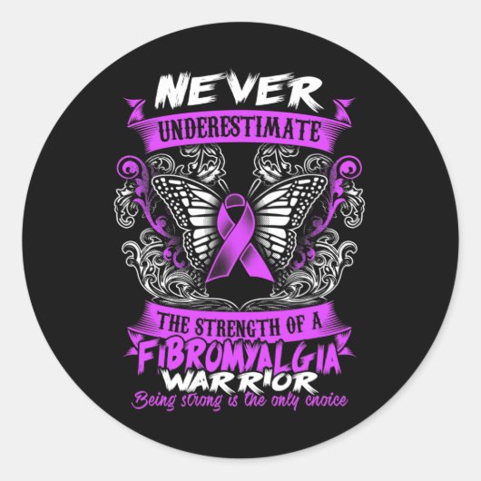 Sticker Rond Fibromyalgie 2016 (Devant)