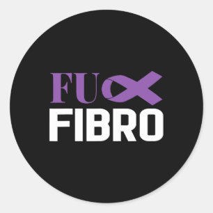 Sticker Rond Fibromyalgie Fibro Awareness Fighter 1