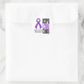 Sticker Rond Fibrose kystique Hope Love Cure Ruban (Sac)