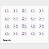 Sticker Rond Fibrose pulmonaire...autocollant (Feuille)