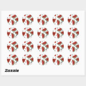 Sticker Rond Ficelle pastèque de quelque manière que vous la dé (Feuille)