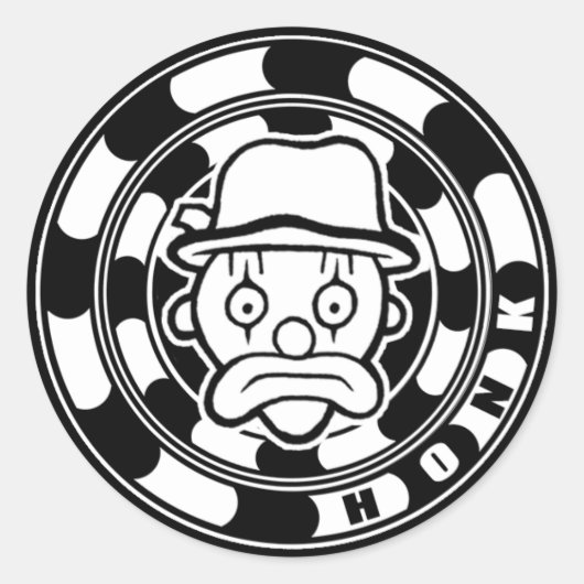 Sticker Rond Fickles Hobo Honk (Devant)