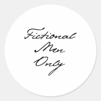 Sticker Rond Fictional Men Only Sticker, Journal, Journal Book