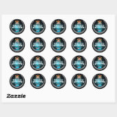 Sticker Rond Fidji (Feuille)