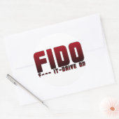 STICKER ROND FIDO (Enveloppe)