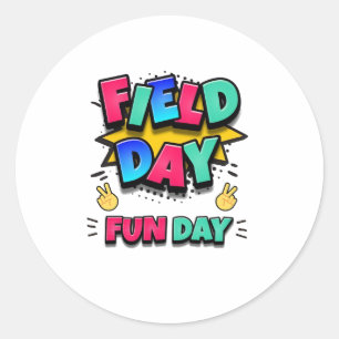 Sticker Rond Field Day 2023, Fun Day Trip