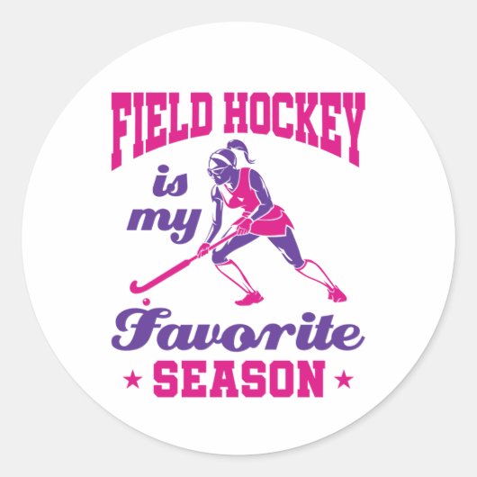 Sticker Rond Field Hockey Is (Devant)