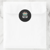 Sticker Rond Field hockey Mom We Do Not That Keep Calm Thing (Sac)
