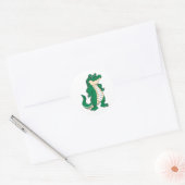 Sticker Rond Fier Alligator (Enveloppe)