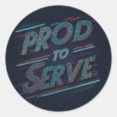 Sticker Rond Fier de servir (Devant)