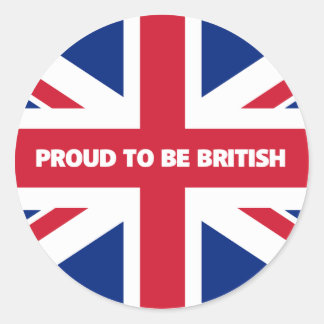 Sticker Rond Fier d'être britannique
