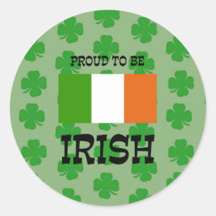 Sticker Rond Fier d'être irlandais