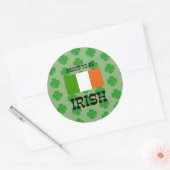 Sticker Rond Fier d'être irlandais (Enveloppe)