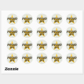 Sticker Rond Fier espion (Feuille)