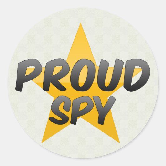 Sticker Rond Fier espion (Devant)