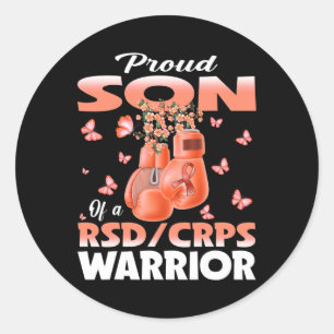 Sticker Rond Fier Fils D'Un Rsd Crps Boxe De Sensibilisation De