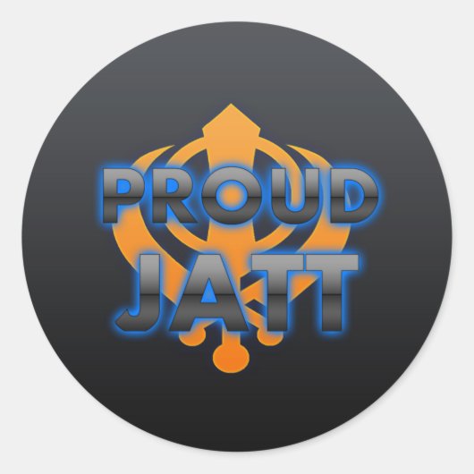 Sticker Rond Fier Jatt, Jatt fierté (Devant)