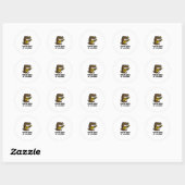 Sticker Rond Fier maman d'un alligator (Feuille)