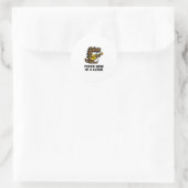 Sticker Rond Fier maman d'un alligator (Sac)