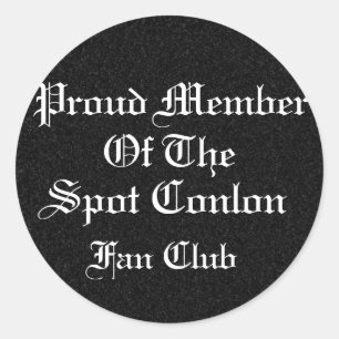 Sticker Rond Fier membre du Fan Club Spot Conlon