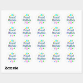 Sticker Rond Fier mère (Feuille)