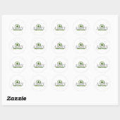 Sticker Rond Fier papa de l'armée (Feuille)