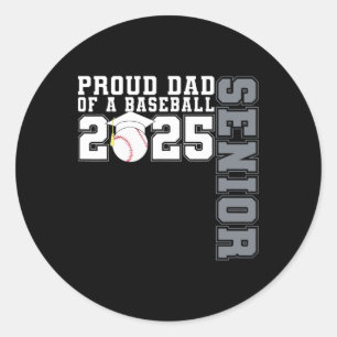Sticker Rond Fier Papa D'Une Vente Senior 2025