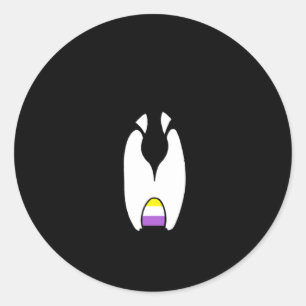 Sticker Rond Fier Parent Nonbinaire (fr