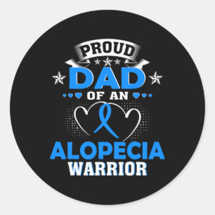 STICKER ROND FIER PÈRE D'UN GUERRIER ALOPÉCIEN