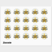 Sticker Rond Fier Sommelier (Feuille)