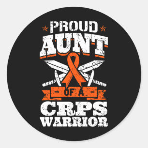 Sticker Rond Fier Tante D'Un Militaire De La Crps Warrior Rsd S