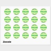 Sticker Rond Fier Vegan personnalisé (Feuille)