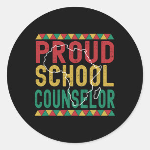 Sticker Rond Fière conseillère scolaire fierté Mois de l'histoi
