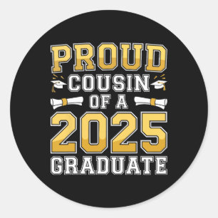 Sticker Rond Fière Cousin D'Une Chemise Graduée 2025 Cl 2025 Gr