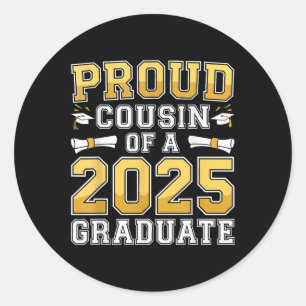 Sticker Rond Fière Cousin D'Une Chemise Graduée 2025 Cl 2025 Gr
