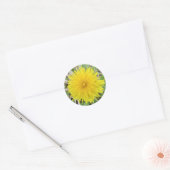 Sticker Rond Fière Dandelion Flower (Enveloppe)