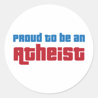 Sticker Rond Fière D'Être Athée