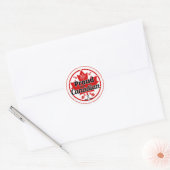 Sticker Rond Fière d'être canadienne (Enveloppe)