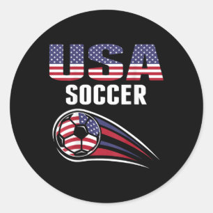 Sticker Rond Fière équipe de football américain Supporter Drape