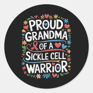 Sticker Rond Fière Grand-Mère D'Une Saucille Cellule Guerrière
