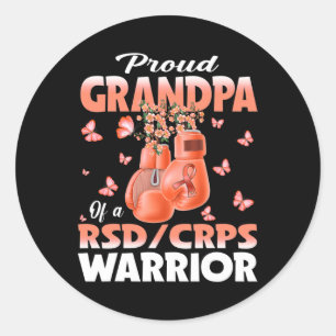 Sticker Rond Fière Grand-Père D'Un Ccrps Rsd Boxi De Sensibilis