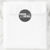 Sticker Rond Fière Infidel (Sac)