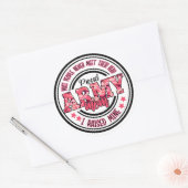 Sticker Rond Fière Maman De L'Armée J'Ai Élevé La Mine (Enveloppe)