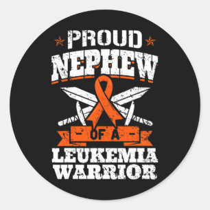 Sticker Rond Fière Néhémie De Leucémie Guerrier Sensibilisation